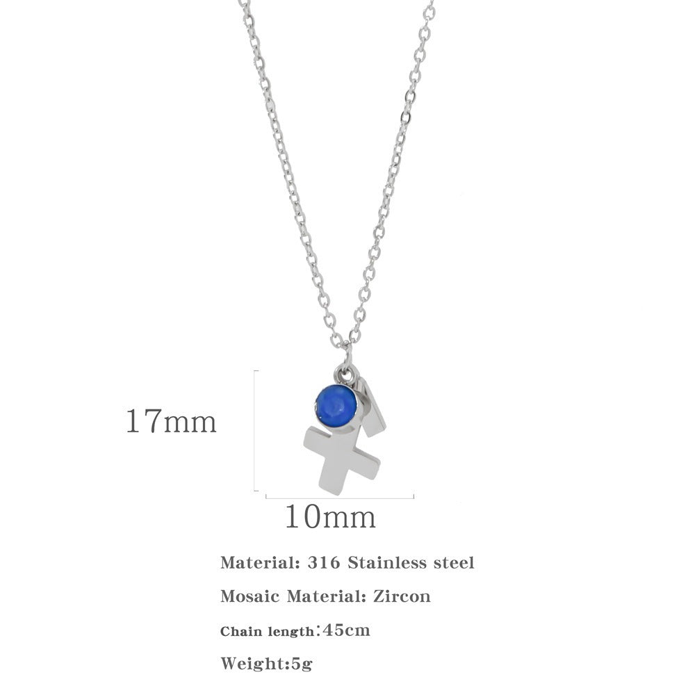 Zircon Constellation Zodiac Necklace
