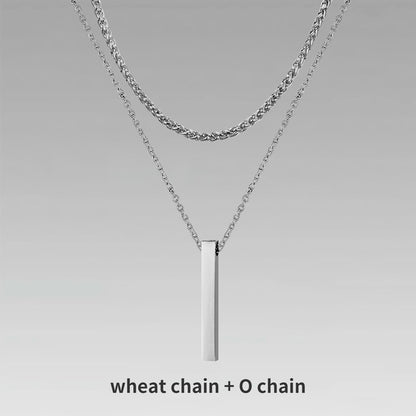 Men’s Layer Pillar Chain Necklace