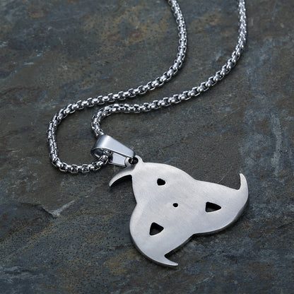 Norse Viking Odin Horn & Dragon Pendant Necklace