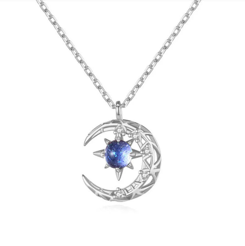 Explosive Star and Moon Necklace