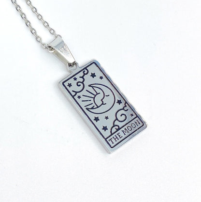 Square Tarot Card Necklace for Women