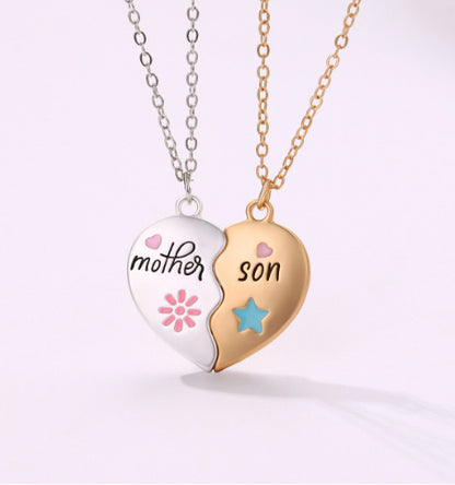 Mother Daughter Necklace Set 2 Pcs