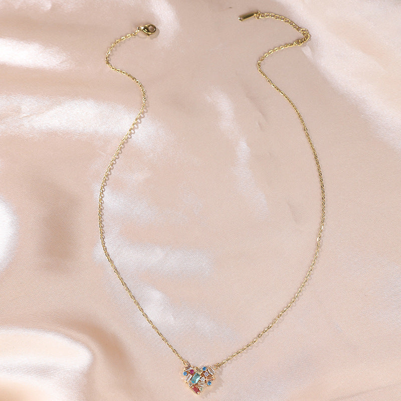 Personality Simple Style Heart Necklace
