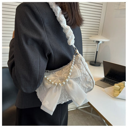Pearl Bow Underarm Bag