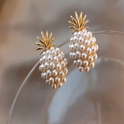 Pineapple & Starfish Pearl Earrings
