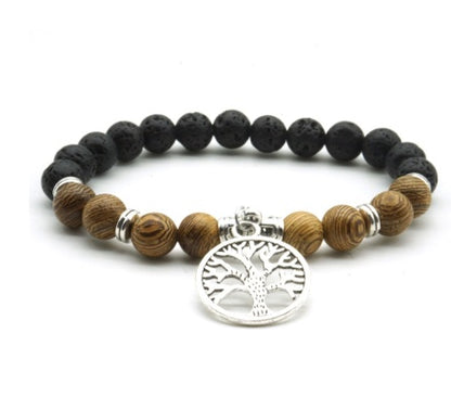 Adjustable Tree of Life Rope Bracelet