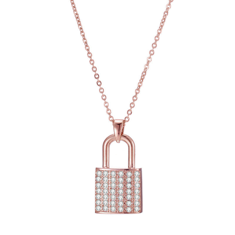 Zircon Lock Necklace