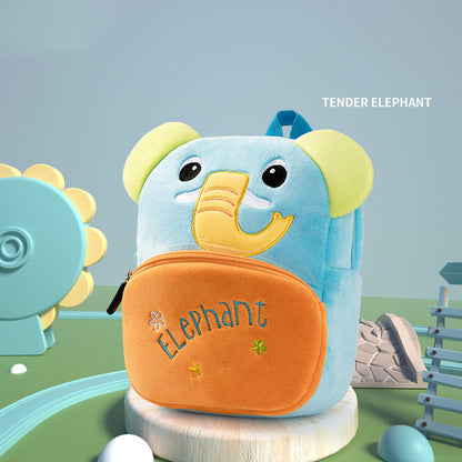Cute Plush Animal Kindergarten Backpacks