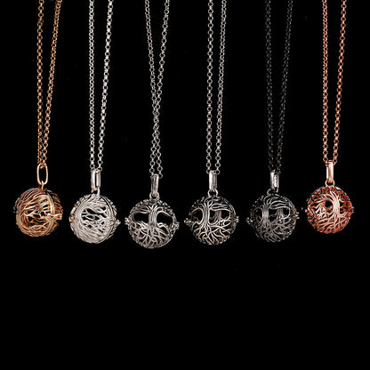 Tree of Life Perfume Locket Pendant Necklace