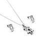 Hollow Owl Necklace & Earring Set