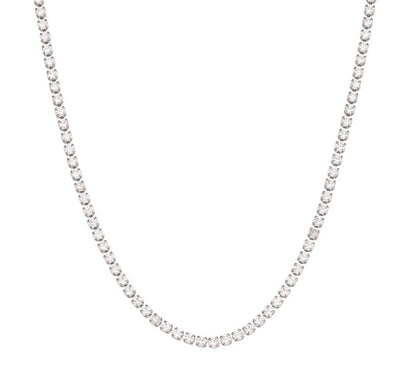 Stainless Steel Zircon Bracelet & Necklace Set