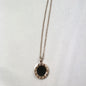 Roman Pattern Black Shell Pendant