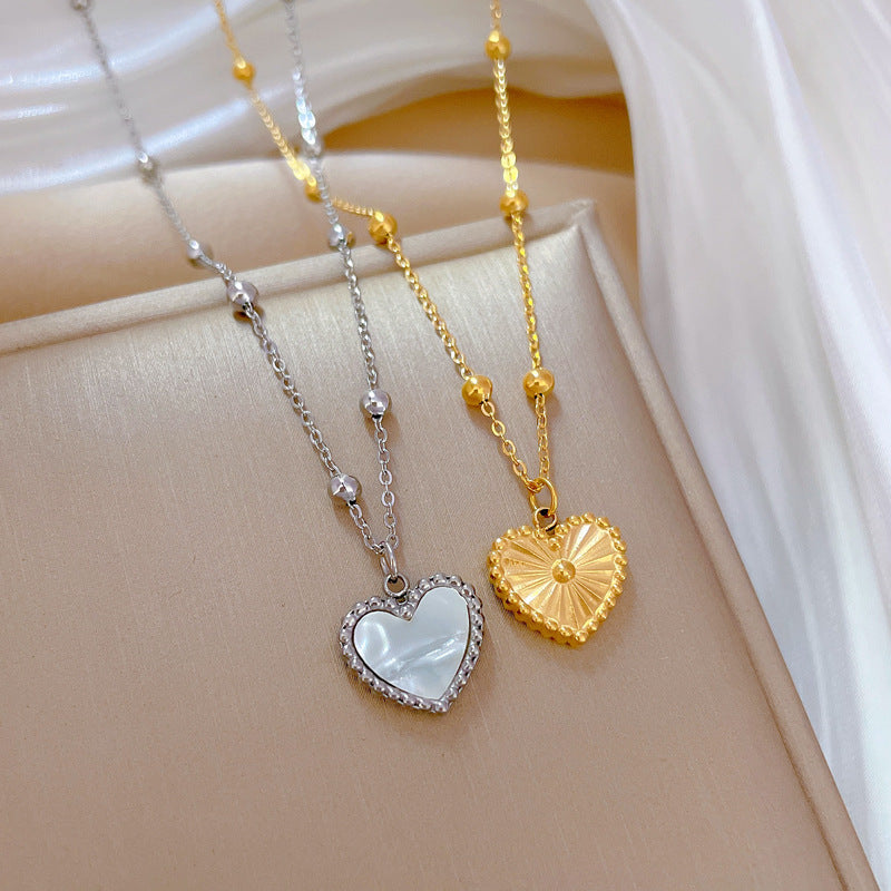 Heart Shaped Love Necklace for Women – Gold and Silver Necklace for Valentine's Day