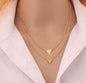 Double-Layer Triangle Necklace