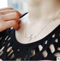 Love Shaped Heartbeat ECG Lock Bone Pendant Necklace