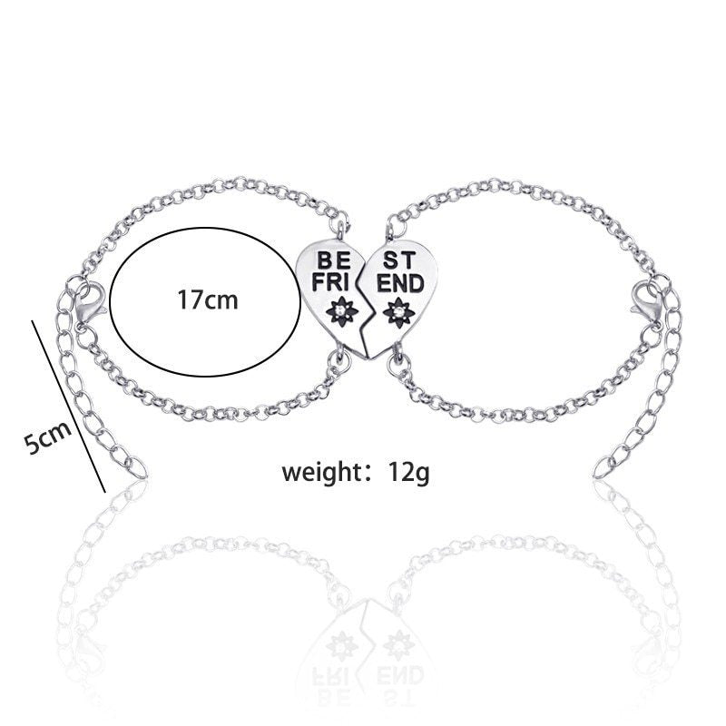 Best Friend Heart-Shaped Bracelets