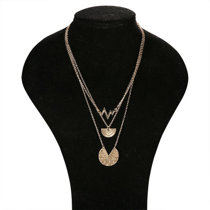 Boho Geometric Multi-Layer Necklace