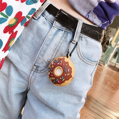 Compatible Apple AirPods Pro Case - Cute Donut Design Soft, Silicone Cover for Protection and Style