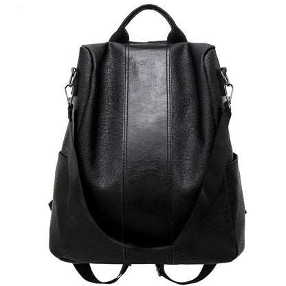 Large Capacity Leather Backpack