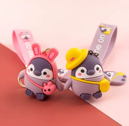 Cute Penguin Keychain Couple