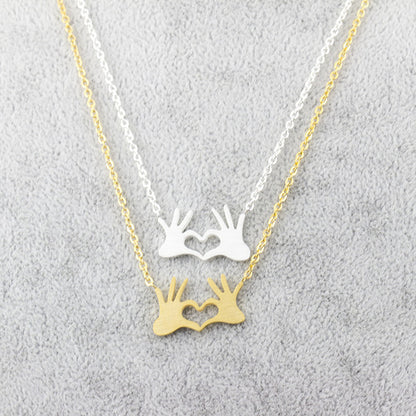 Heart Necklace Clavicle Chain