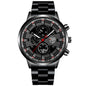 Stainless Steel Luminous Quartz Wristwatches