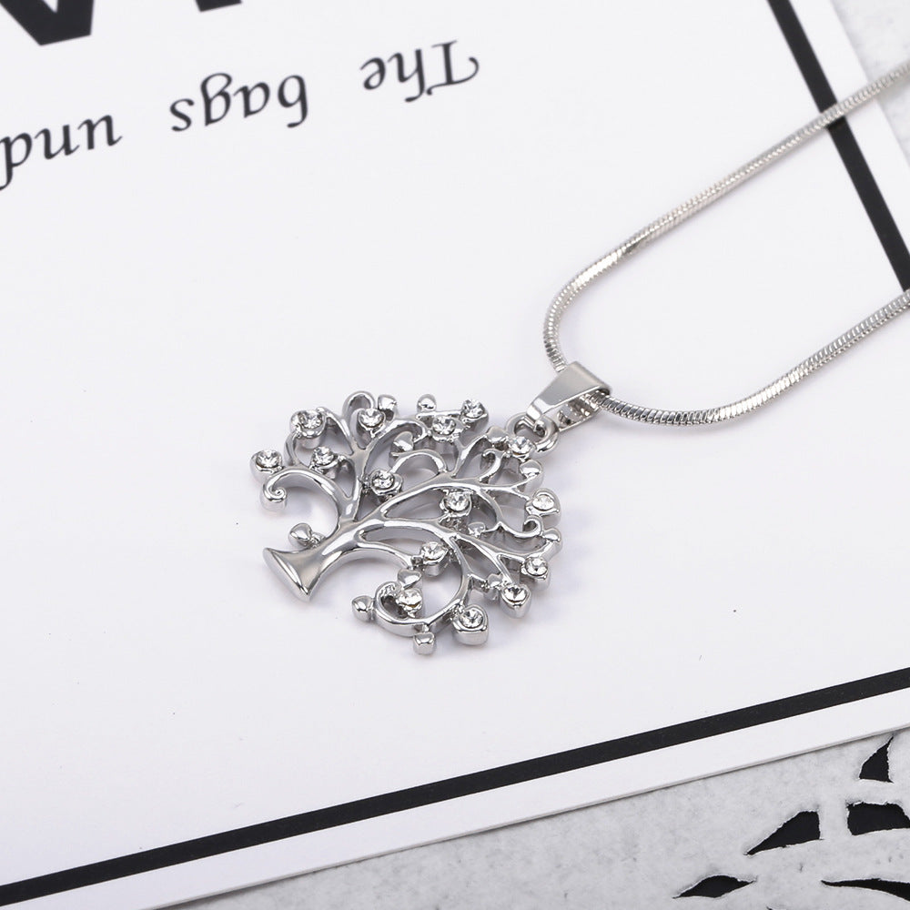 Big Tree of Life Diamond Pendant Necklace