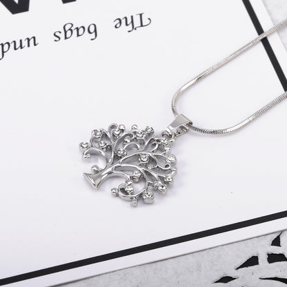 Big Tree of Life Diamond Pendant Necklace