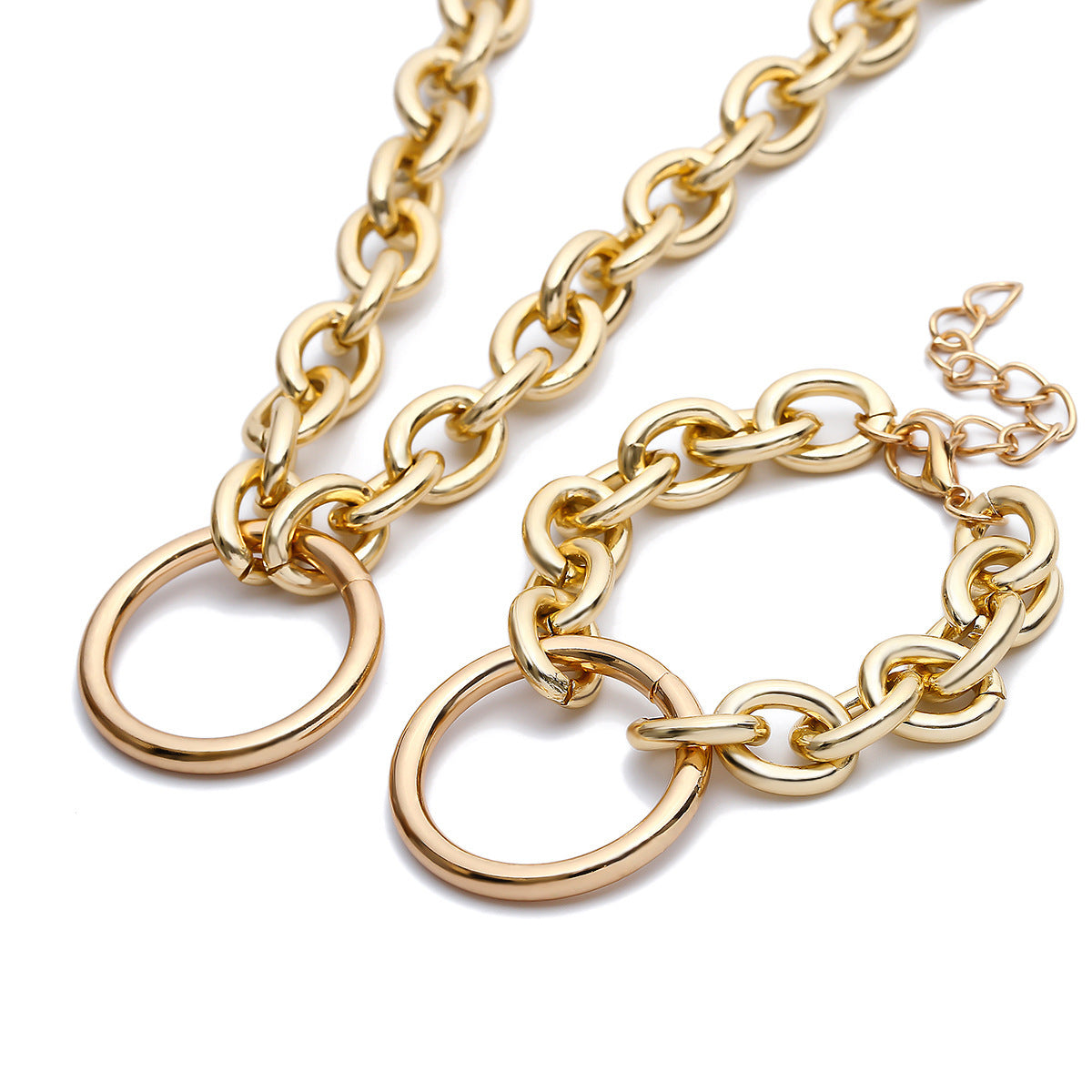 O-Chain Necklace & Bracelet Set