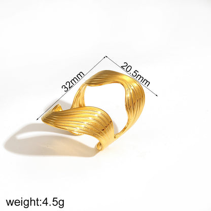 Irregular Adjustable Steel Ring
