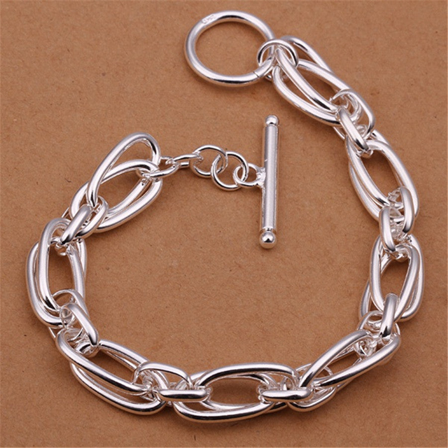 Silver Chain Plated Bracelet