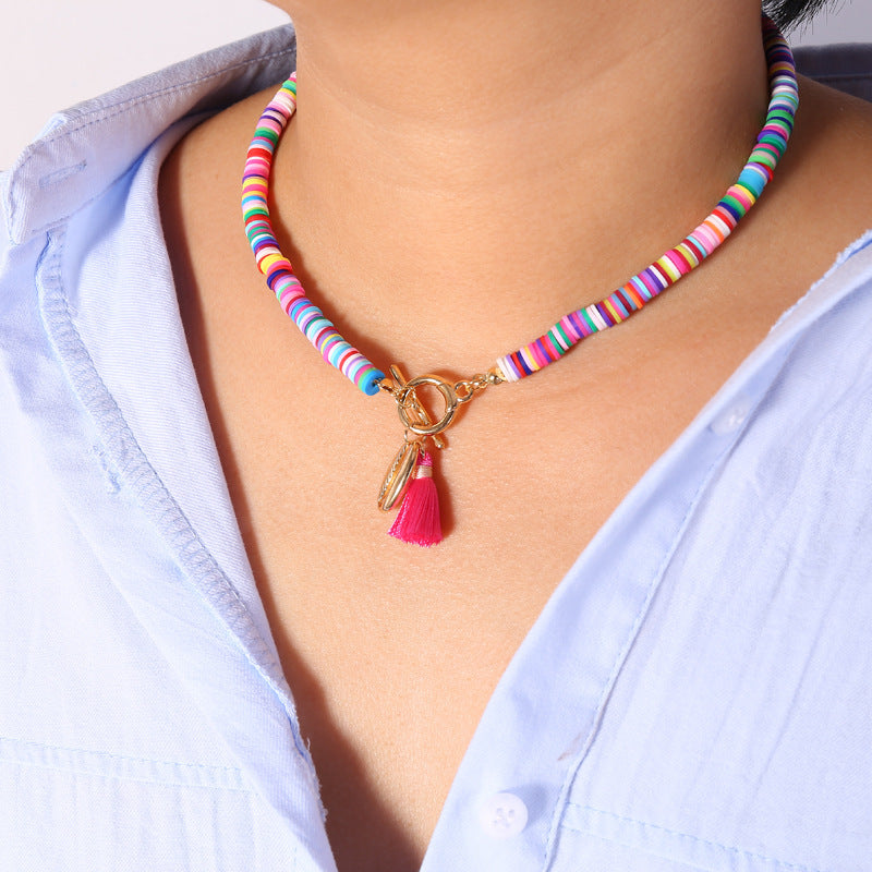Shell Necklace with Tassels