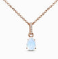 925 Silver Water Drop Moonstone Necklace