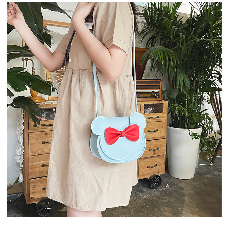 Cute Bowknot Small PU Crossbody Bag