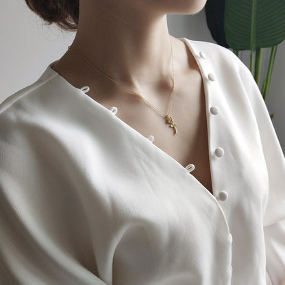 Rose Necklace Gold
