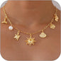 Shell & Sun Starfish Summer Beach Necklace