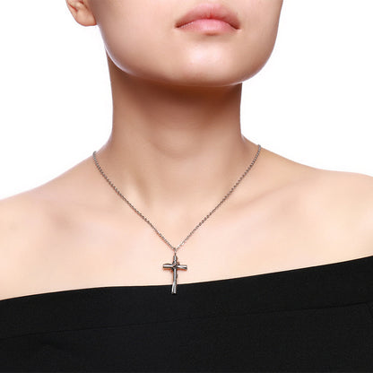 Stainless Steel Cross Pendant Necklace