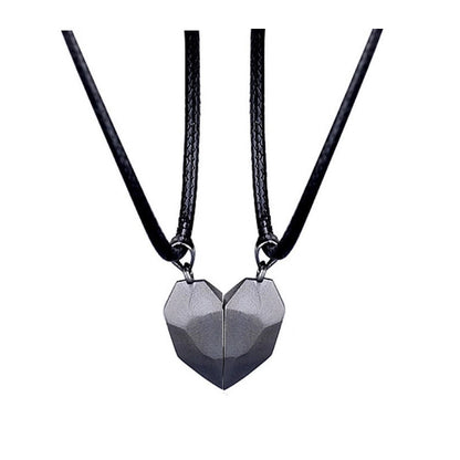 Love Heart Broken Magnetic Couples Necklace