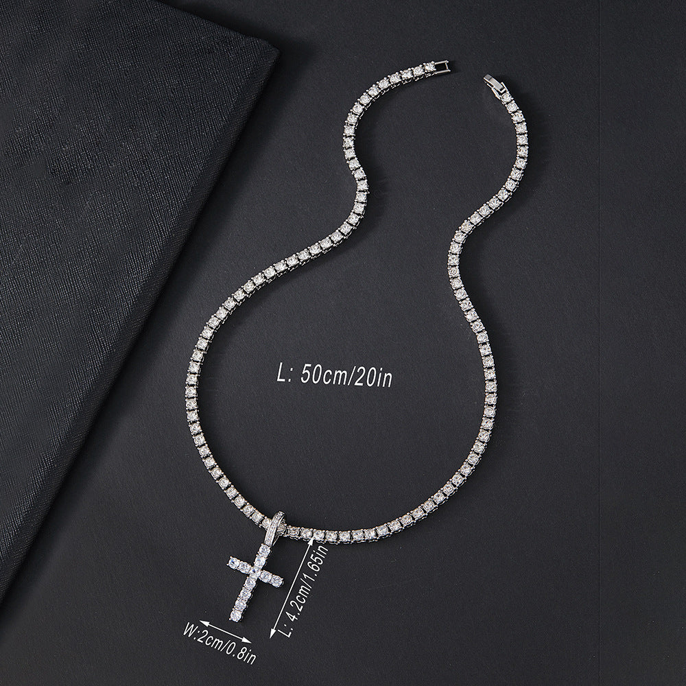 Diamond Cross Pendant Necklace