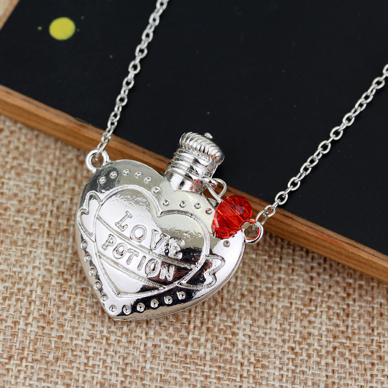 Love Portion Bottle Pendant Necklace