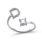 Adjustable 26 Initial Letter Ring