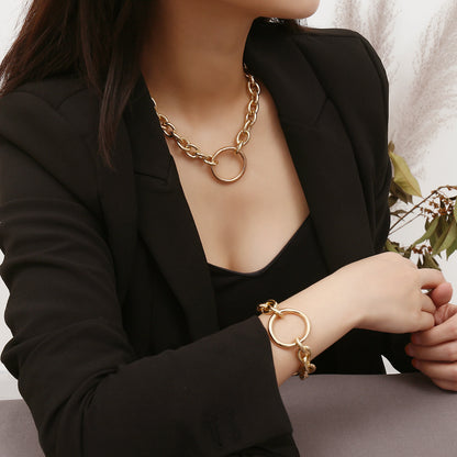 O-Chain Necklace & Bracelet Set