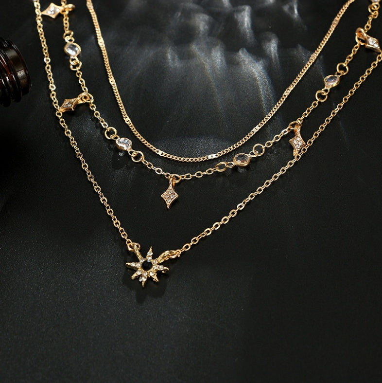 Multi-Layer Star Pendant Necklace