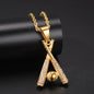 Baseball Bat Pendant Necklace