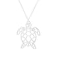 Hollow Turtle Pendant Necklace