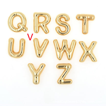 Glossy Letters Pendant Necklace