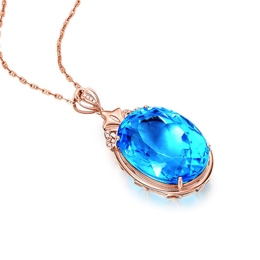Sapphire Water Drop Necklace