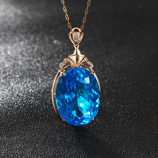 Sapphire Water Drop Necklace