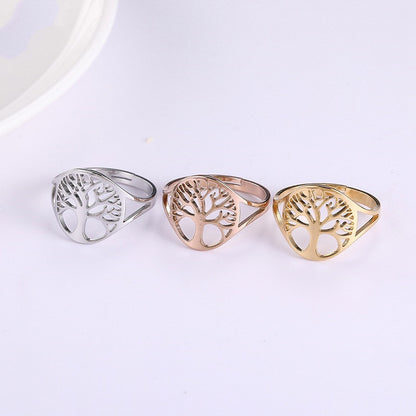 Tree of Life Adjustable Ring