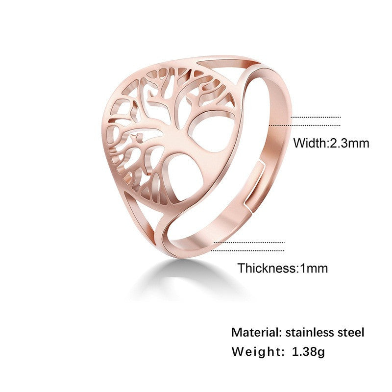 Tree of Life Adjustable Ring